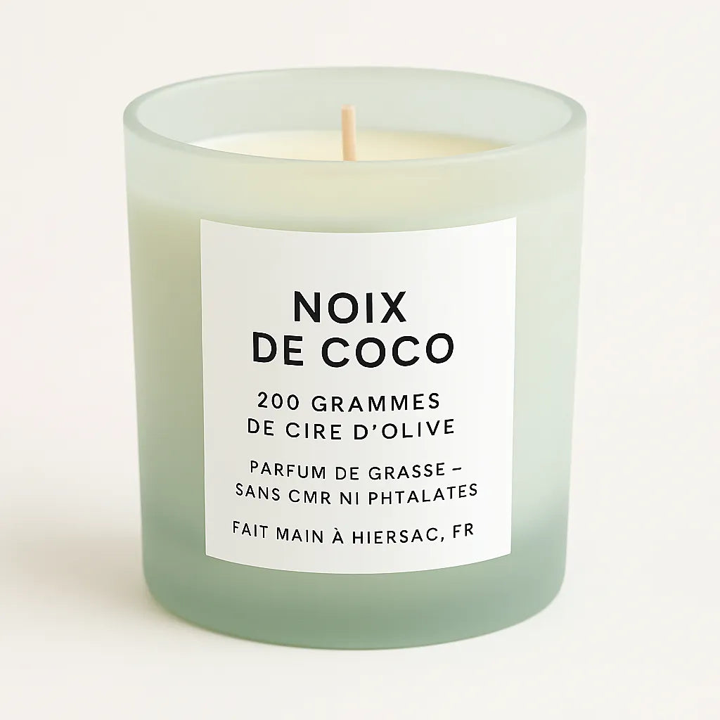 Bougie naturelle - Noix de coco